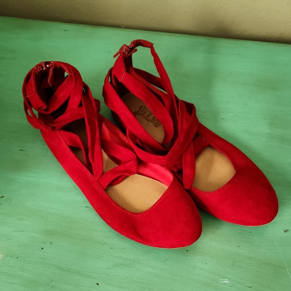 Brash Red Ballet Flats
